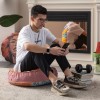 Serenon Urban Muse Yer Minderi – Sanatsal Portre Desenli & Gül Kurusu Kenarlı Serenon Urban Muse Yer Minderi – Sanatsal Portre Desenli & Gül Kurusu Kenarlı