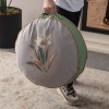 Serenon Botanica Desenli Yuvarlak Yer Minderi Serenon Botanica Desenli Yuvarlak Yer Minderi