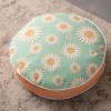 Serenon Daisy Pop Yuvarlak Yer Minderi – Turuncu Kenarlı Canlı Papatya Deseni Serenon Daisy Pop Yuvarlak Yer Minderi – Turuncu Kenarlı Canlı Papatya Deseni