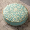 Serenon Elegant Mint Yuvarlak Yer Minderi – Mint Yeşili & Krem Çiçek Desenli Serenon Elegant Mint Yuvarlak Yer Minderi – Mint Yeşili & Krem Çiçek Desenli
