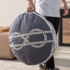 Serenon Halat Desenli Marin Yer Minderi – Lacivert & Krem Serenon Halat Desenli Marin Yer Minderi – Lacivert & Krem